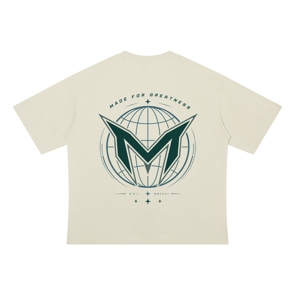Green "MFG" Unisex Drop Shoulder Cotton T-Shirt
