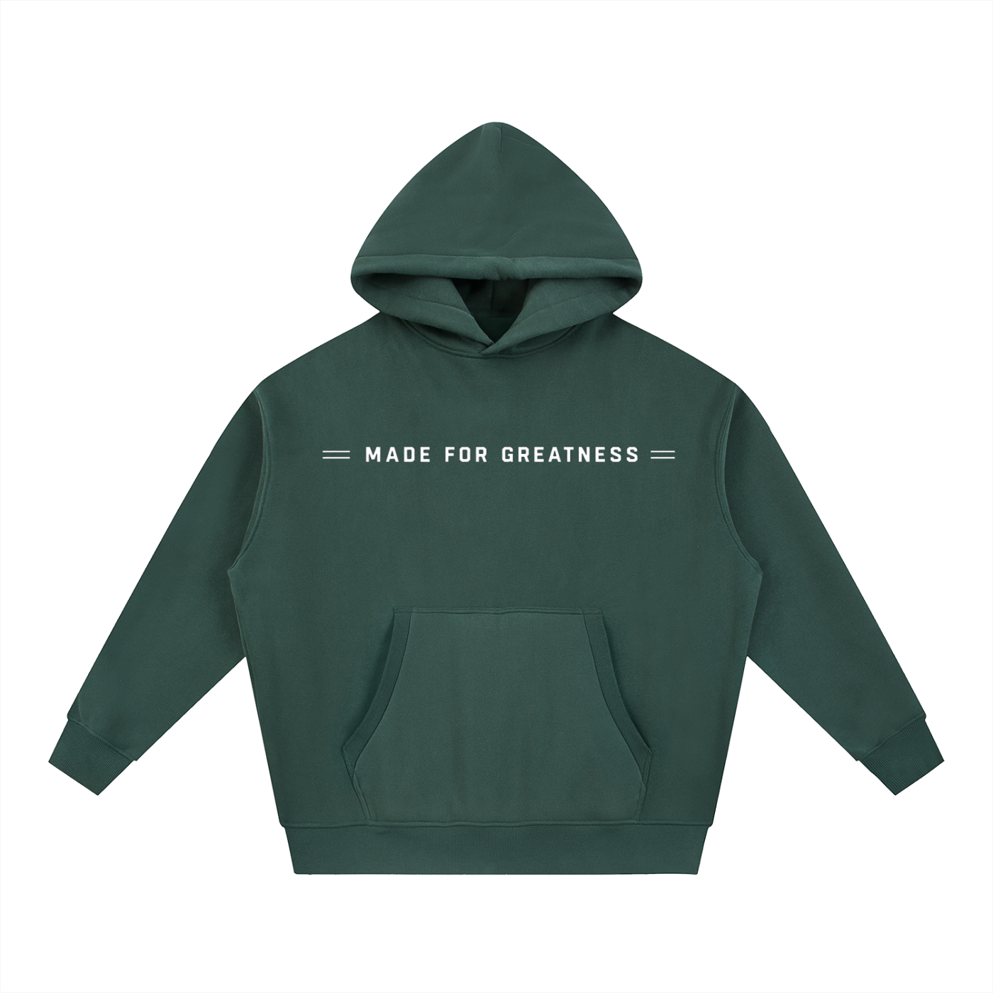 "MFG" Essential Oversized Boxy Fit Fleece Hoodie