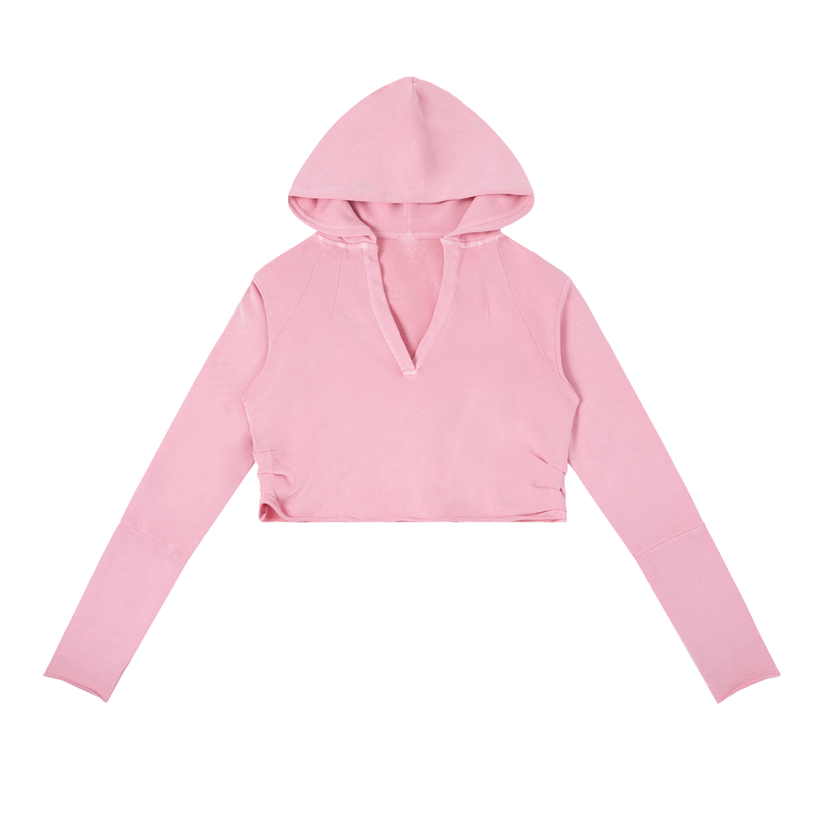 “Just Breathe” Vintage Washed Raw Edge Hoodie