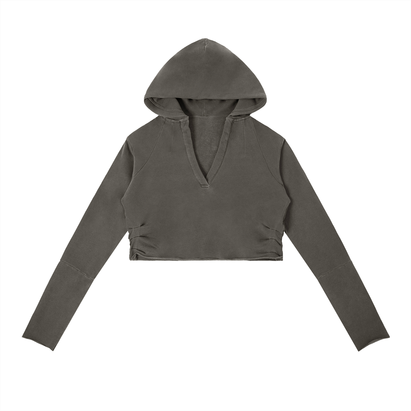 “Just Breathe” Vintage Washed Raw Edge Hoodie