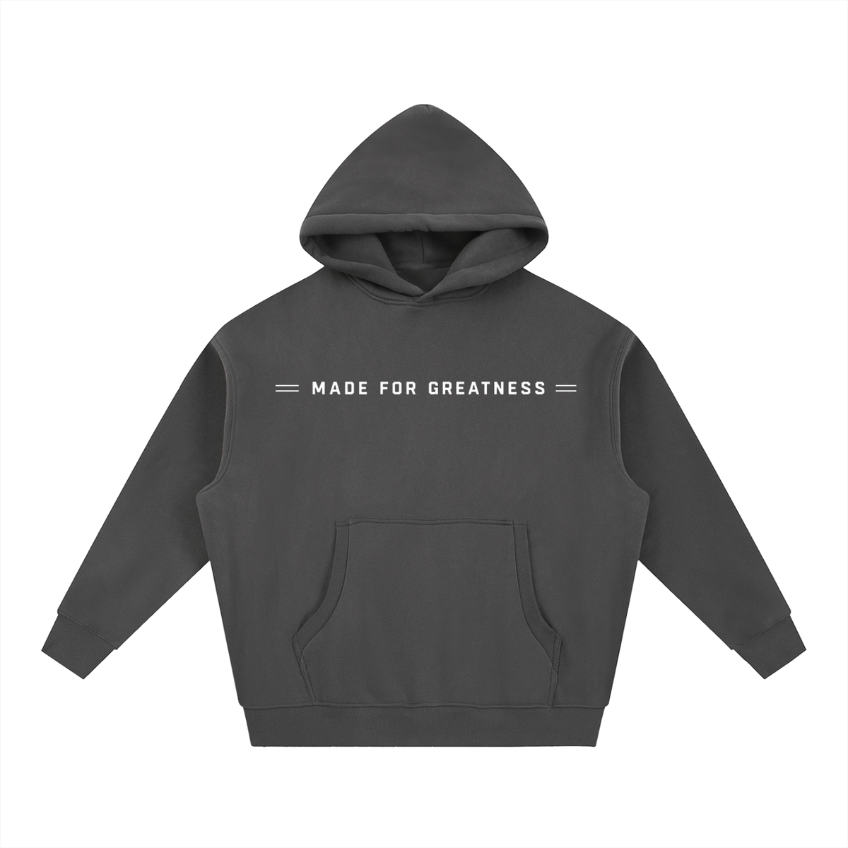 "MFG" Essential Oversized Boxy Fit Fleece Hoodie