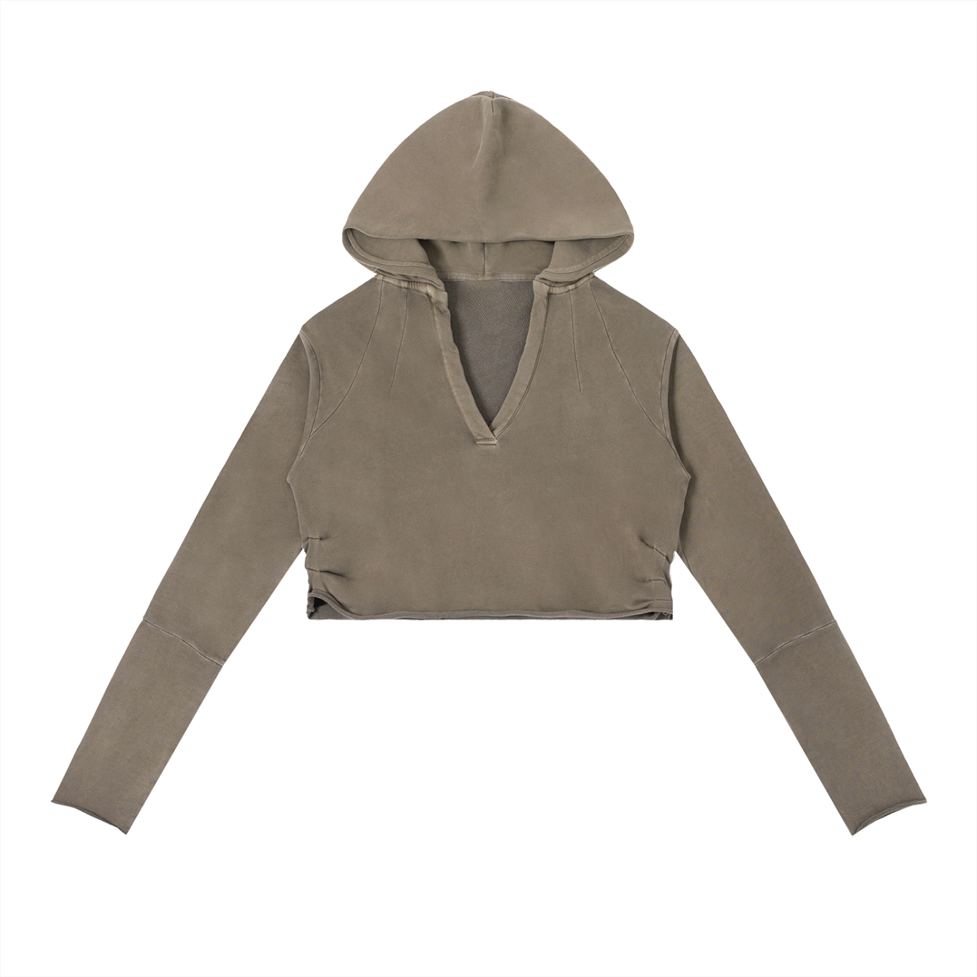 “Just Breathe” Vintage Washed Raw Edge Hoodie