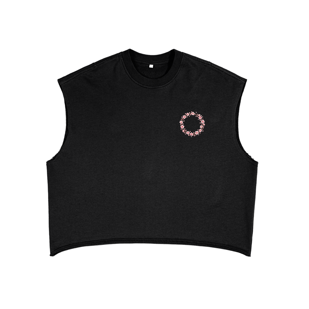 "Just Breathe" French Terry Boxy Tank Top