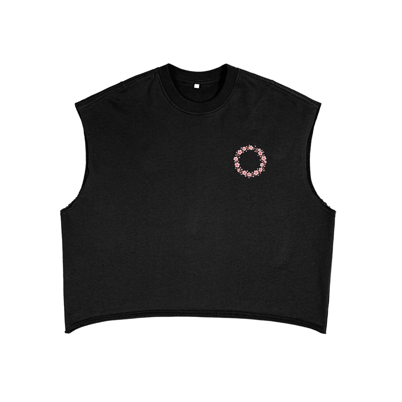 "Just Breathe" French Terry Boxy Tank Top