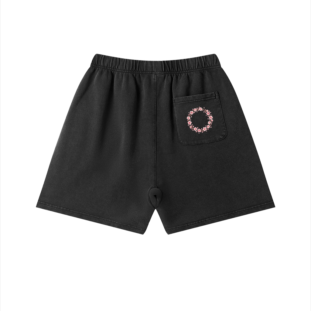 “Just Breathe” Unisex Vintage Wash Cotton Shorts